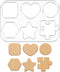 Coaster Template Acrylic Clear Valet Tray Circles Stars Heart Router Template for