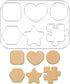 Coaster Template Acrylic Clear Valet Tray Circles Stars Heart Router Template for