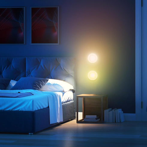 AnyEnjoy Remote,13 Dimmable 2 Function(6 Pack) Puck Lights with Colors Changeable LED Puck lightings Battery Powered