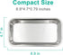 6pcs Metal Tray, Stainless Steel Small Tray for Tattoo, Resin, Bathroom, Lab Supplies