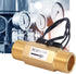 YWBL-WH Water Flow Hall Effect Sensor Switch with 1/2-inch Interface for Electromagnetic Flowmeter Brass Accessory