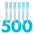 1000uL Pipette Tips, Kashi Scientific Universal Non-Filter Tips, Sterile Bulk with Clear Graduation, 500 Tips/Bag