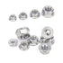 M8 x 1.25mm Serrated Flange Hex Lock Nuts, SpzcdZa 25pcs 304 Stainless Steel Metric Hex Flange Lock Nuts
