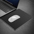 Metal Aluminum Mouse Pad, Thin Hard Double Sided Waterproof Mouse Mat for Office and Gaming, 9.45 x 7.87 Inch, Black