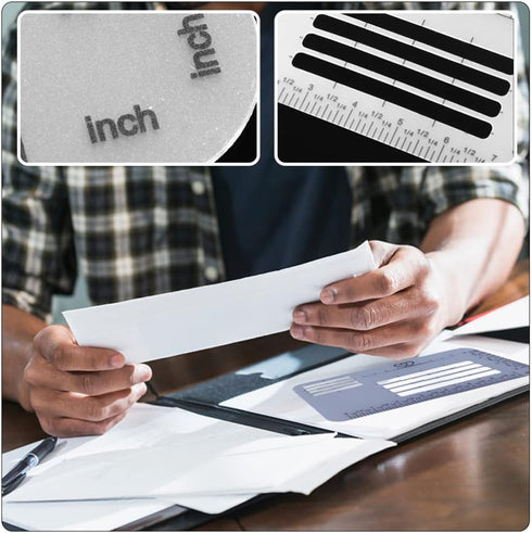 Ciieeo Letter Envelope Addressing Stencil: 4pcs Template Ruler Guide for Envelopes, Straight Guide for Brush Pens,