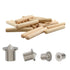 8PCS Drill Center for Dowel and Tenon, Chrome Plated Steel Woodworking Doweling Centering Transfer Plugs