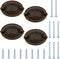 PH PandaHall 4 Pack Antique Drawer Pulls Handles Oval Bail Drawer Pulls