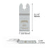 Diamond Oscillating Blade, Flush Cutting Oscillating Multi Tool Saw Blades for Grout Removal, Cleaning Mortar, 4-Pack