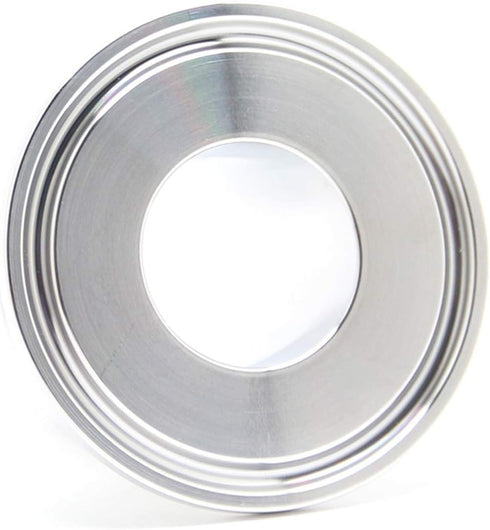 QiiMii SS304 1.5" Tri Clamp to 1" Hose Barbed Adapter, Sanitary Hose Pipe Fitting