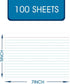 5x7, 100 White Index Cards Ruled Index Cards, Flash Cards for Studying, File Note Cards, Study Cards, Flash Cards, Pcs