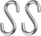 2 Pack 3.3-Inch Heavy Duty S Hooks, 304 Stainless Steel Hammock Hooks with Maximum Load Capacity of 557 lbs