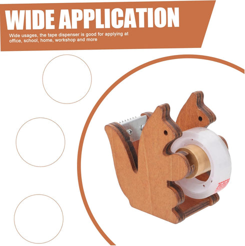 Packing Tape Cutter, Small Desktop Tape Dispenser, Kawaii Animal Tape Holder, Refill Tape Roller