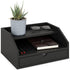 Ballucci Desk Organizer with Drawer, 3 Tier Paper, Office Supplies and File Organizer for Desktop - Black
