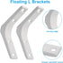 Moicstiy 8 3 Inch Pcs L Brackets, Corner Braces with Screws for Shelves Support, Cabinet Hardware, Furniture Repair