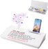 Small Glass Desktop Whiteboard, Dry-Erase Board with Aromatherapy and Desk Organizers for Office