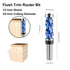 1/2 Inch 3/4" 1-3/4" Trimming Flush Trim Router Bit Shank, Cutting Dia Spiral Up Down Double Bearings, Length Template