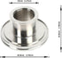 SS304 Straight Reducer Adapter, ISO-LF NW63 Flange to ISO-KF NW40 Stainless Steel 304 Tubulated Adapter
