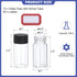 PATIKIL 20ml Clear Glass Vials, 12 Pack Leak-Proof Sample Vials with Screw Cap for Lab Liquid Samples