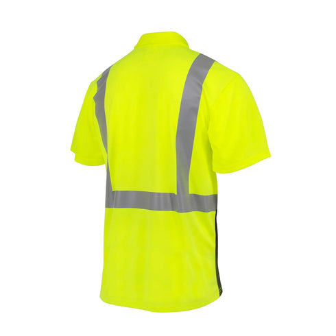 ST12B-2PGS-XL Hi-Vis Green Safety Vest, Size XL