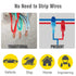Sopoby 360PCS T Tap Wire Connectors AWG 22-10, Waterproof Quick Wire Splice Taps with Insulated Male Quick Disconnect