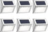 Pack 6 Solar Lights Outdoor Waterproof Deck Light, Solar Stair Lights Outside LED Step Lighting Stainless Steel