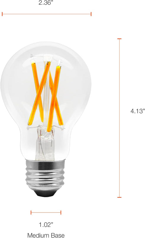 A19 Bulb, 7.5W 2700K, 1 Pack (75797) Sylvania WiFi LED Smart Light Efficient with Filament, for Alexa/Google Assistant