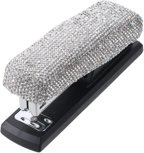 Rhinestone Crystal Stapler, Diamond Office Duty Stapler, Stylish Bling Machine, Pretty Desk Accessory Kit