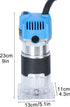GIFZES 110V 800W Trimmer 1/4" 6 Wood Router Tool Compact Wood Router Tool for Woodworking, Electric Hand with Collets