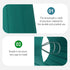 5.51x4.92x3.54In Bulb Hemobllo Clip-On Lampshade Cover Cotton Cloth Jade Lightweight Easy Installation Decorative