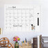 TORASO Dry Erase Monthly Calendar Board, Small Magnetic Planning Board with White Wood Frame for Office, School, Home,
