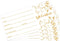 Fancy Land Blank Gift Certificates, 25pcs Gold Foil Cards with Envelopes for Business