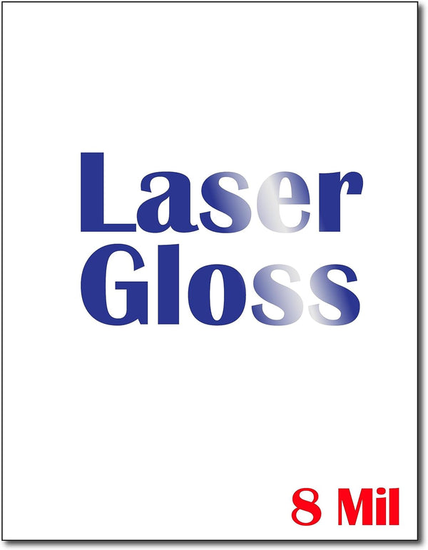 8 Mil Laser Gloss Cardstock - Single Sided Glossy Photo Paper for