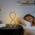 SendaLife Lamp,3CCT 2700K/4000K/6500K Dimmable Modern Desk Table Stepless Bedside Lamp with USB Adapter,Black Table
