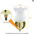 4.5 Inch 60W E26 (Bulb Diodesy- Vintage Wall Sconce Tulip Glass Shade Fixture Max Socket Not Included) Modern Flower