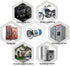 WerFamily Tri-color LED Momentary Push Button Switch, 16mm, 1NO 1NC SPDT ON/OFF Waterproof with Wire Socket Plug