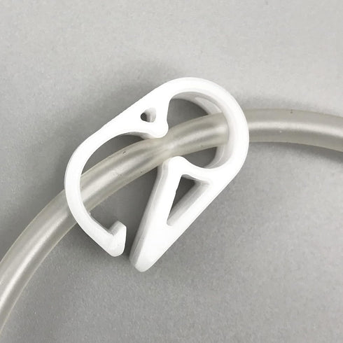 10PCS Unadjustable Plastic Tubing Clamps - Flow Control Shut Off Tube Clip for Laboratory