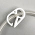 10PCS Unadjustable Plastic Tubing Clamps - Flow Control Shut Off Tube Clip for Laboratory