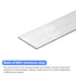 uxcell Square Aluminum Flat Bar, 3/16" Thick, 2.8" Width, 12" Length, 6061 Aluminum Flat Plate for Industrial Use