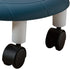 Luqeeg Round Low Rolling Stool, Universal Wheel Movable Mini Stool, Low Roller Seat Wheel Stool Chair Leather Little