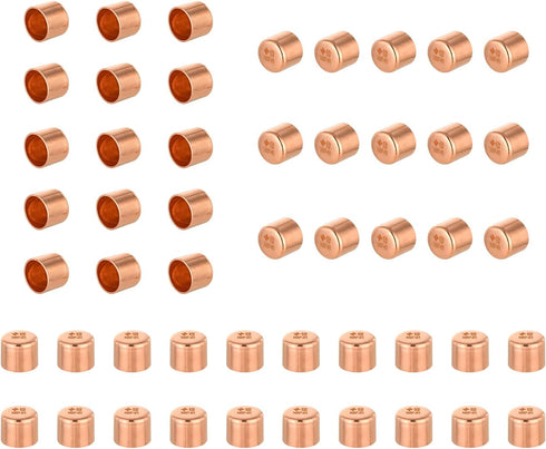 50-PACK GUOFIS 1/2 Inch C x 1/2 Inch C Copper Plug - LF Short Radius Fittings End Cap for Residential, Commercial