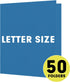 RAZCC Two Pocket Folders, 50 Pack, Fit Letter Size Paper, Paper Folders with Pockets for School Office