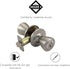 Design House 781922 Tulip Keyed Entry Door Knob, Satin Nickel