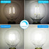 G25 Dimmable Bulb, 40 5000K,350LM, E26 G80 Bulb, 6-Pack E ENERGETIC LIGHTING LED Globe Edison Light Watt Equivalent