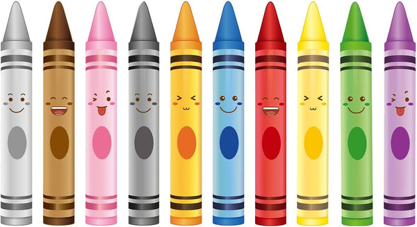 Crayon Wall Decals 10 Color Sticker for School Classroom Art Room Decoration