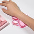 Hunfuthr Cat Paw Mouse Wrist Rest, Pink Gel Clear Mouse Wrist Support Pad, Cute Ergonomic Wrist Cushion for Mouse, Soft