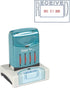 Xstamper ECO-GREEN VersaDater Message Dater, 2 1/8 x 1 5/16, RECEIVED, Blue/Red