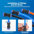 60Pcs Quick Connect Air Hose Fittings Kit for 5/32 1/4 5/16 3/8 1/2 inch Quick Release Pneumatic Push