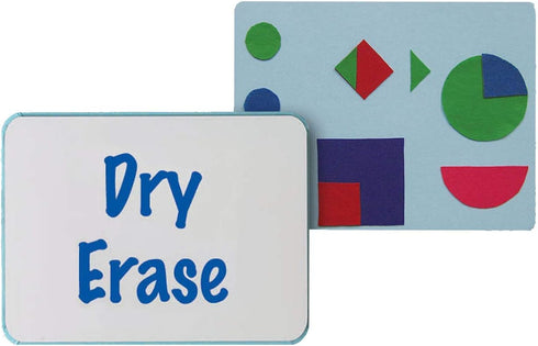 Flipside Products 18" x 24" Two-Sided Dry Erase/Flannel Board for Kids' Creative Play