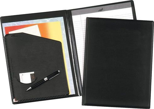Cardinal 252610 Black Pad Holder with Brass Clip, Letter Size 9-1/2-Inch x 5/8-Inch x 12-1/2-Inch