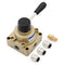 Baomain Rotary Lever Hand Valve HV-03, PT3/8 3 Position 4 Way Pneumatic Air Flow Control